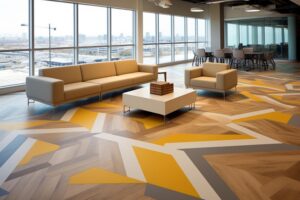 commercial flooring and ceiling